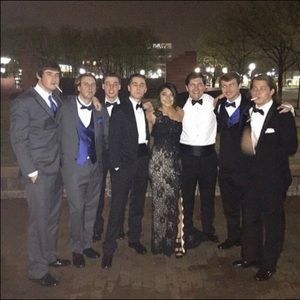 Beautiful, elegant, lace black dress.